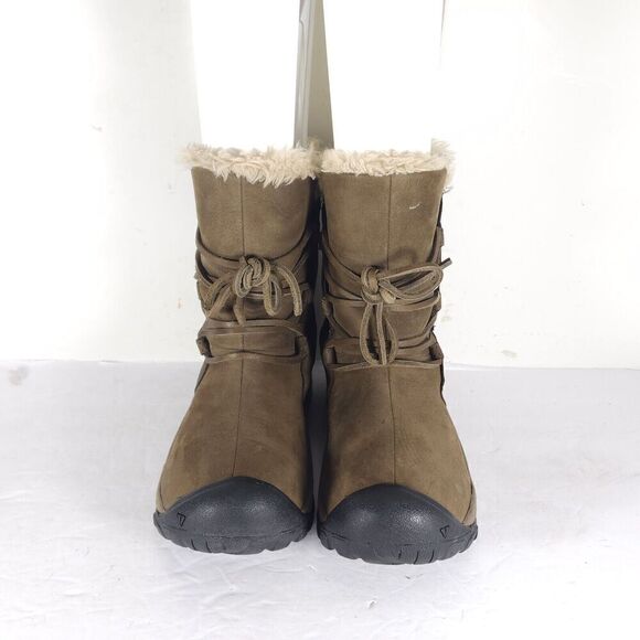 Keen Women's Brighton Low US6 Brown Leather insulated  Shearling Snow Boots - Picture 4 of 16